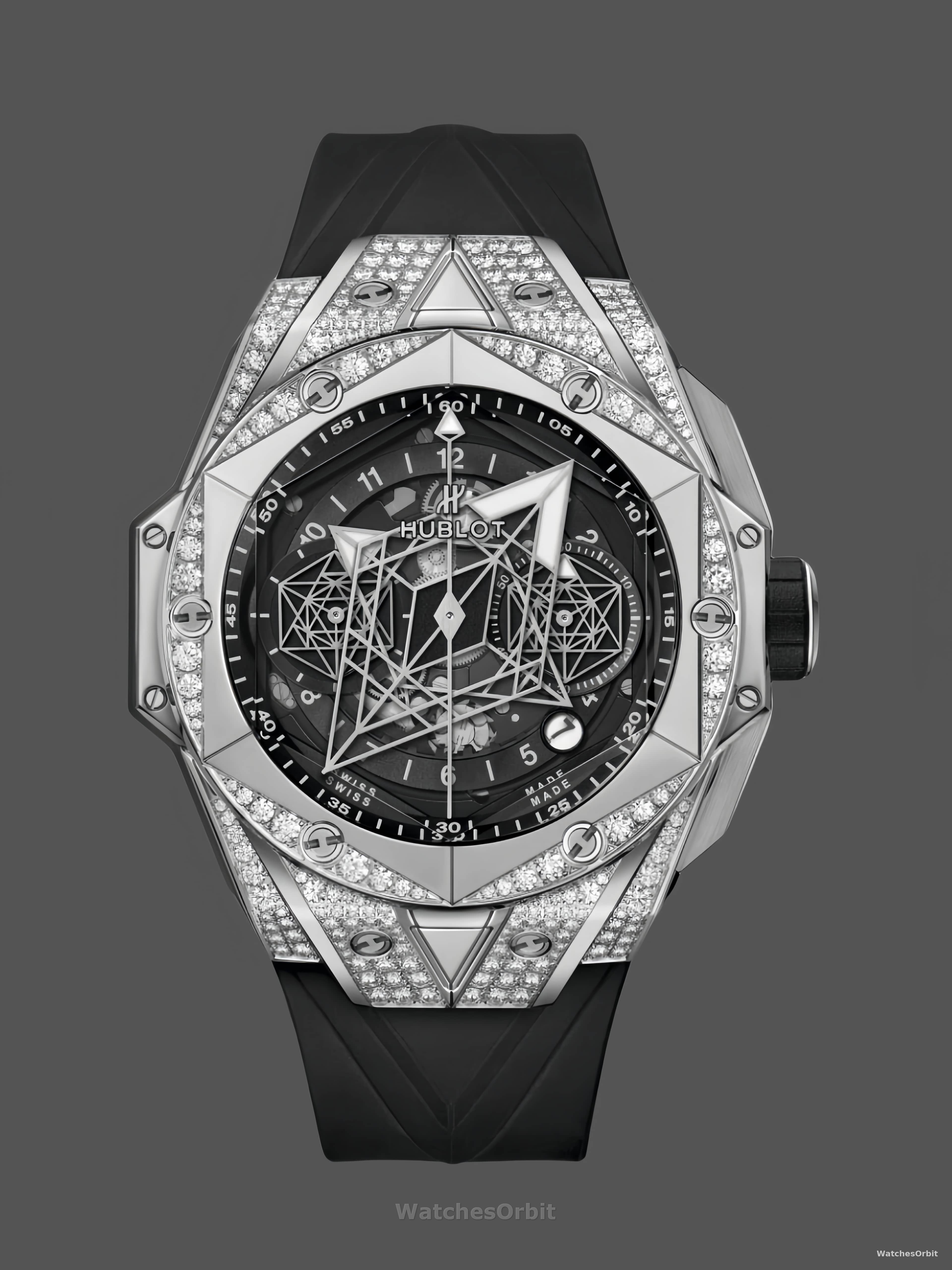 418.NX.1107.RX.1604.MXM20 Hublot Big Bang Sang Bleu II Titanium Pave
