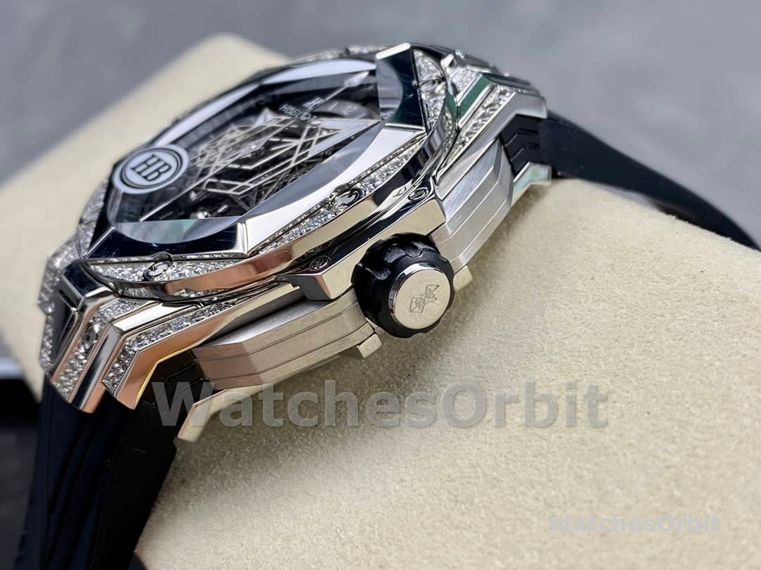 418.NX.1107.RX.1604.MXM20 Hublot Big Bang Sang Bleu II Titanium Pave