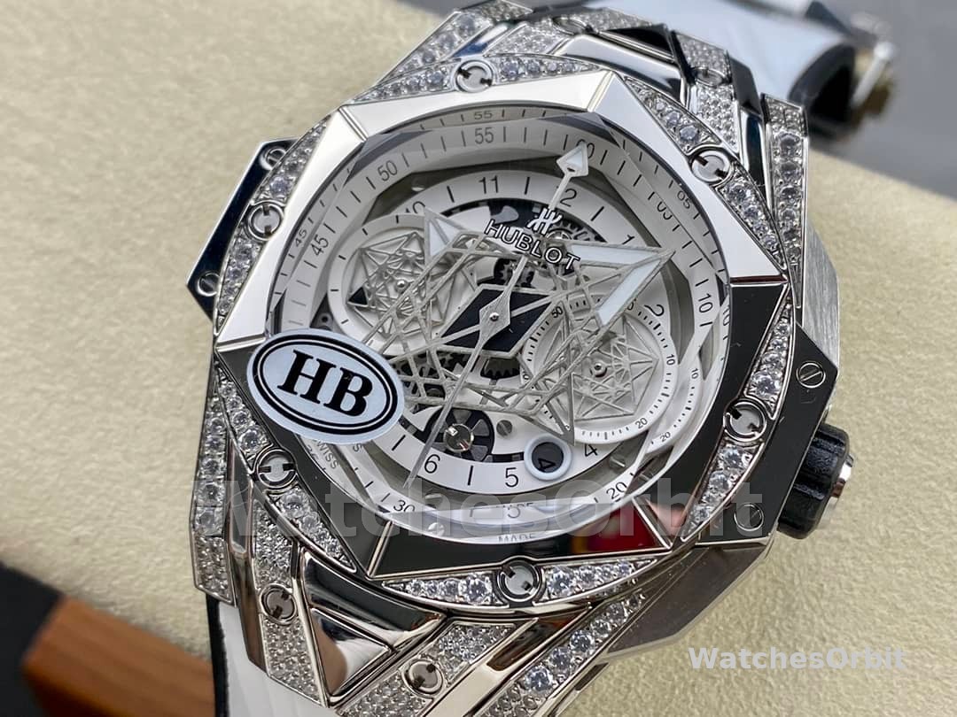 418.NX.2001.RX.1604.MXM20 Hublot Big Bang Partnerships Sang Bleu II Titanium Diamond