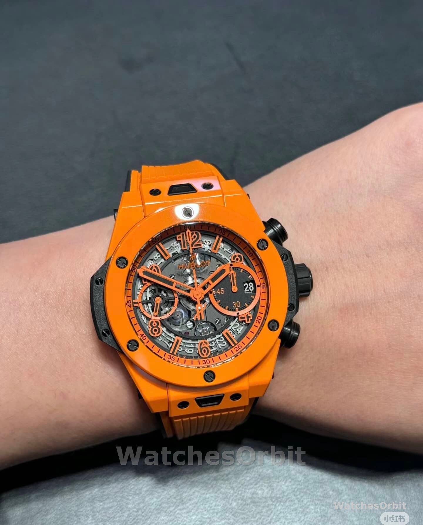 Hublot Big Bang Unico Orange Ceramic 42mm 441.CU.5910.RX