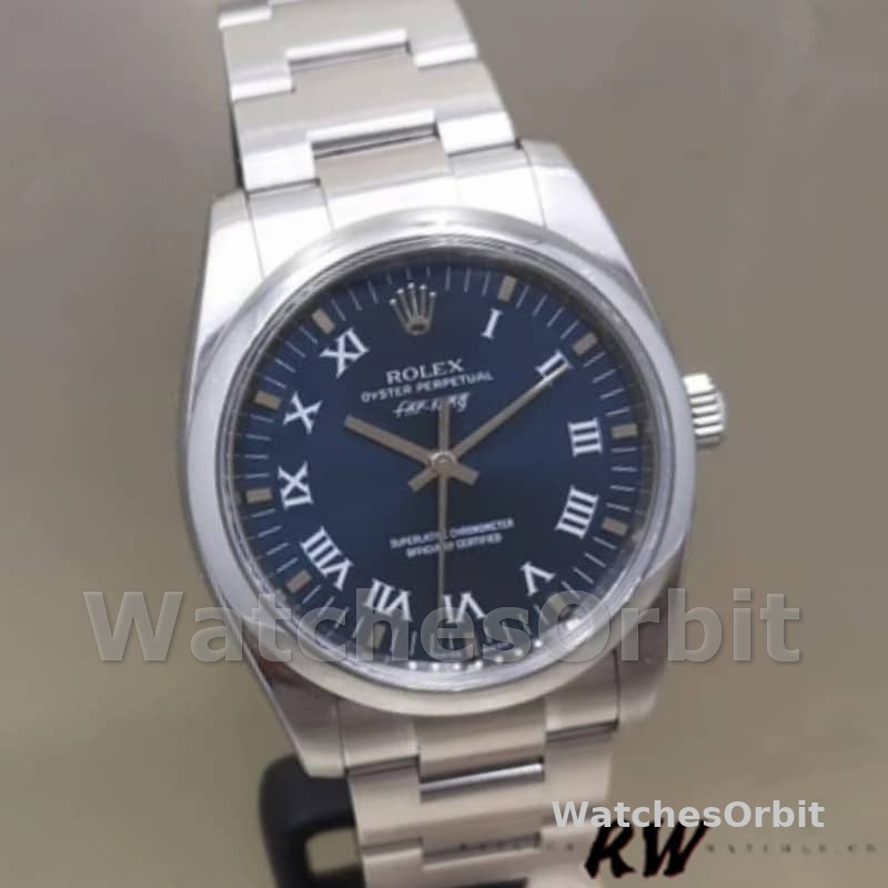 Rolex Oyster Perpetual Air-King 114200 Blue Dial 34mm Unisex Replica Watch