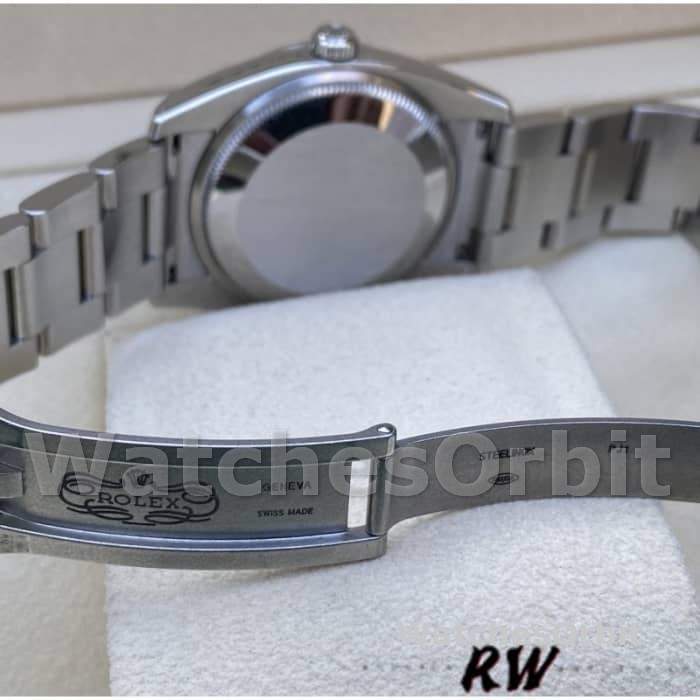 Rolex Oyster Perpetual Air-King 114200 Silver Dial 34mm Unisex replica watch