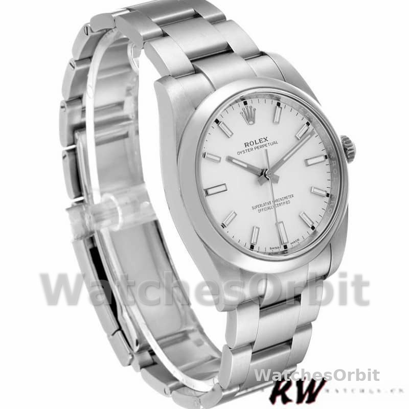 Rolex Oyster Perpetual Air-King 114200 White Index Dial 34mm Unisex Replica watch