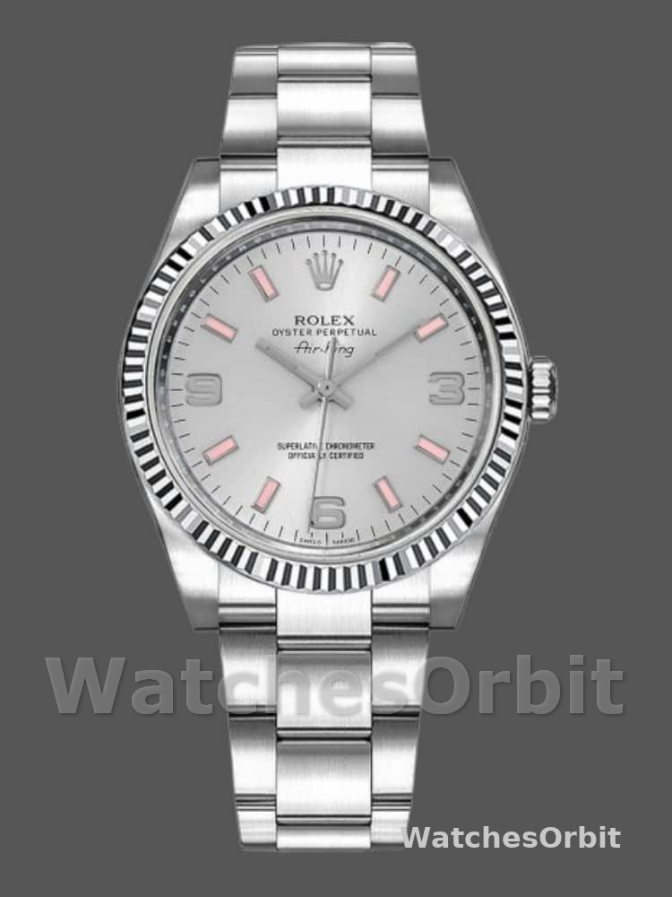 Rolex Oyster Perpetual Air-King 114234 Automatic Silver Dial 34mm Unisex replica watch