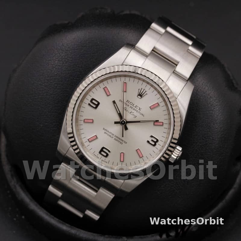 Rolex Oyster Perpetual Air-King 114234 Automatic Silver Dial 34mm Unisex replica watch