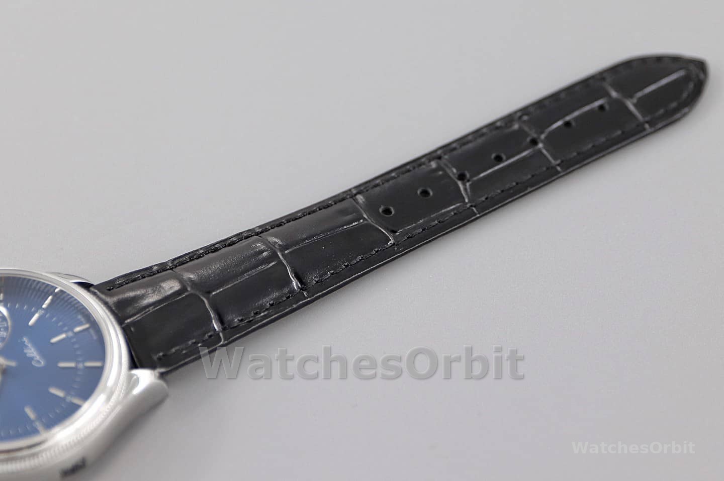 Rolex Cellini Date 50519 Blue Dial Blue Leather Strap 39MM Mens Replica Watch