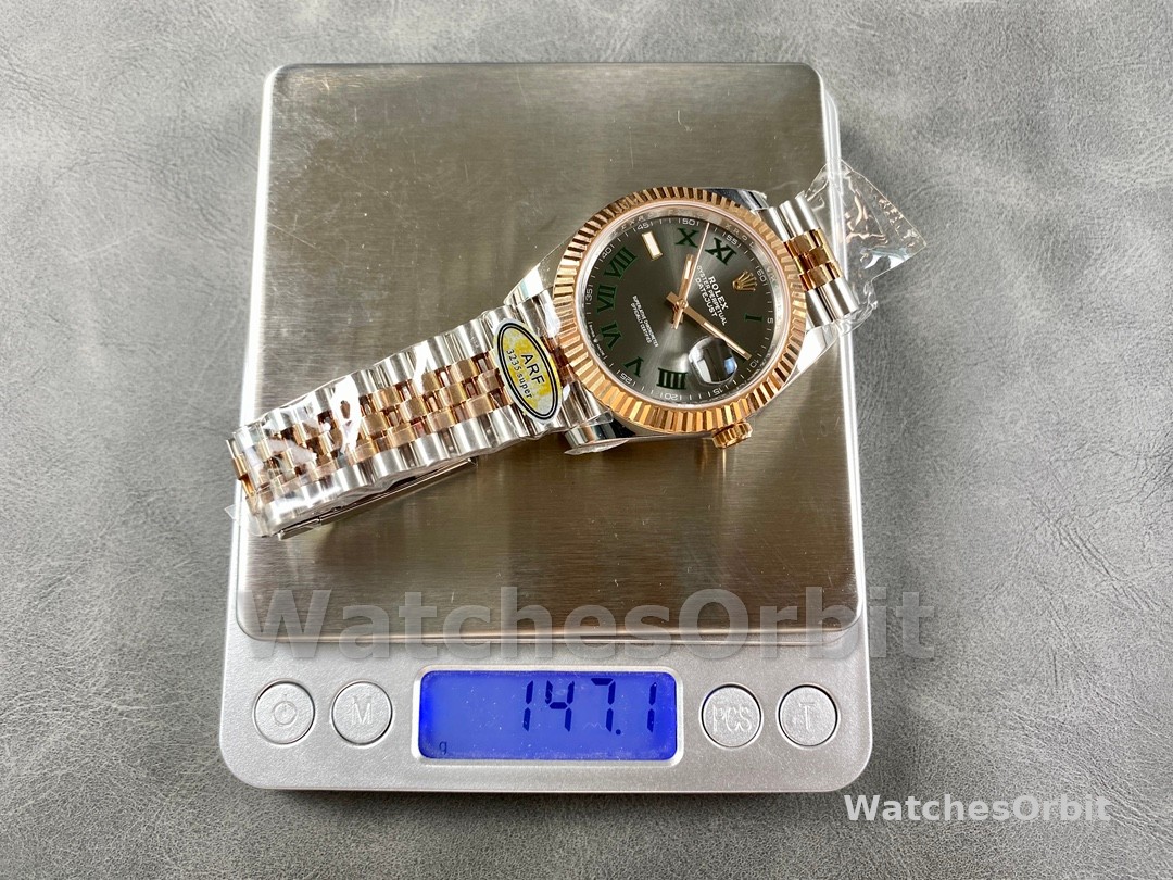 Replica Rolex Datejust 126231 0029 Slate Grey Wimbledon Roman Dial & Fluted Bezel 36mm