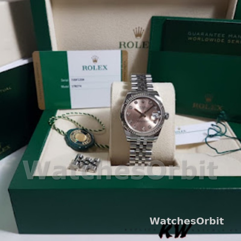 Rolex Datejust 116234 Pink MOP Diamonds Dial 36mm Lady Replica Watch