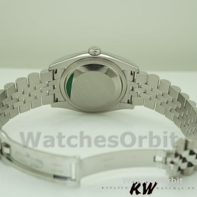 Rolex Datejust 116234 Silver Dial Blue Arabic Numeral Hour Markers 36mm Unisex Replica Watch