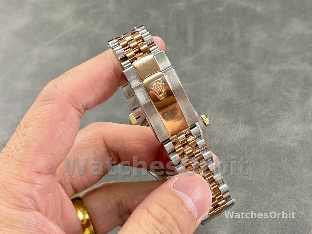 Rolex DateJust 126231 Two-Tone SS Rose Gold Grey Rhodium Dial