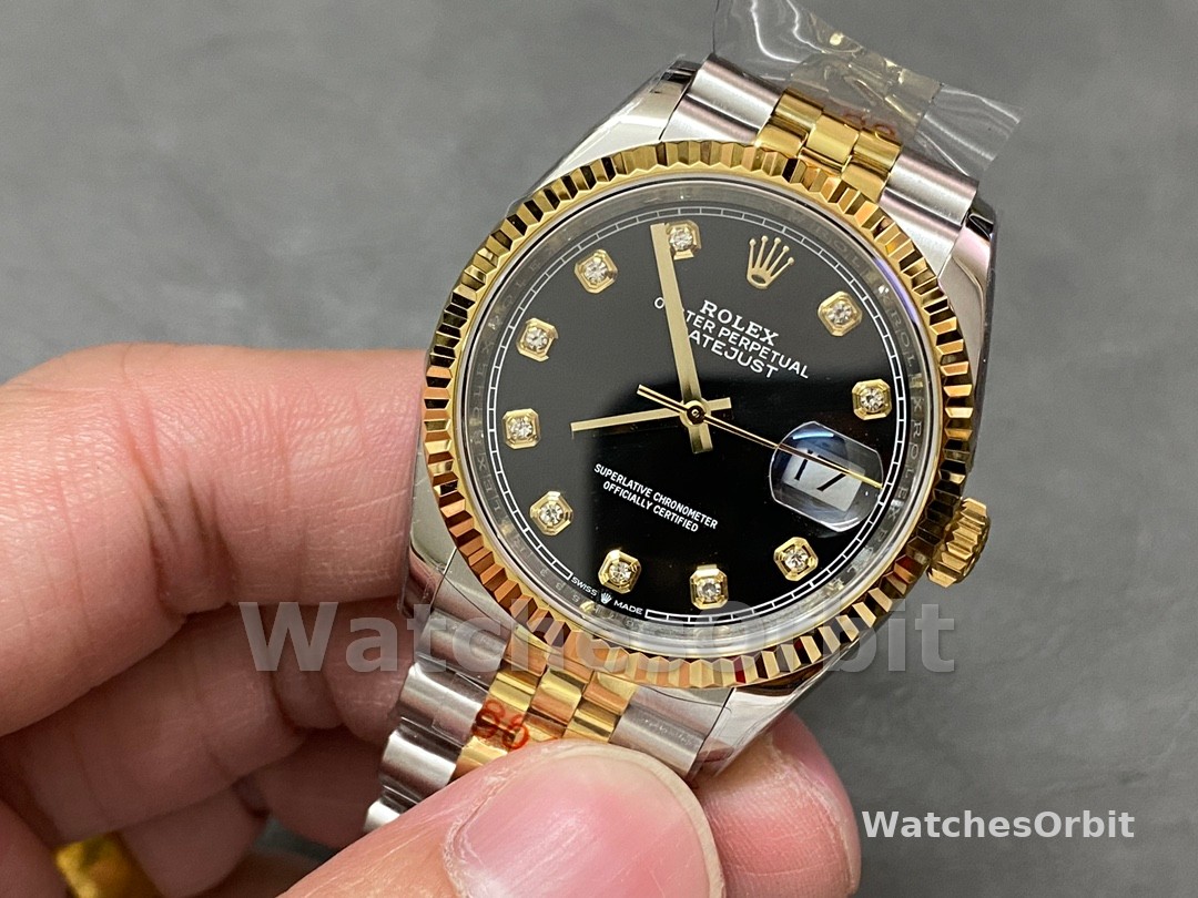 Rolex Datejust 126233 Black Diamond Dial 36MM Unisex Replica Watch