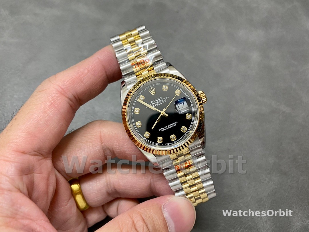 Rolex Datejust 126233 Black Diamond Dial 36MM Unisex Replica Watch