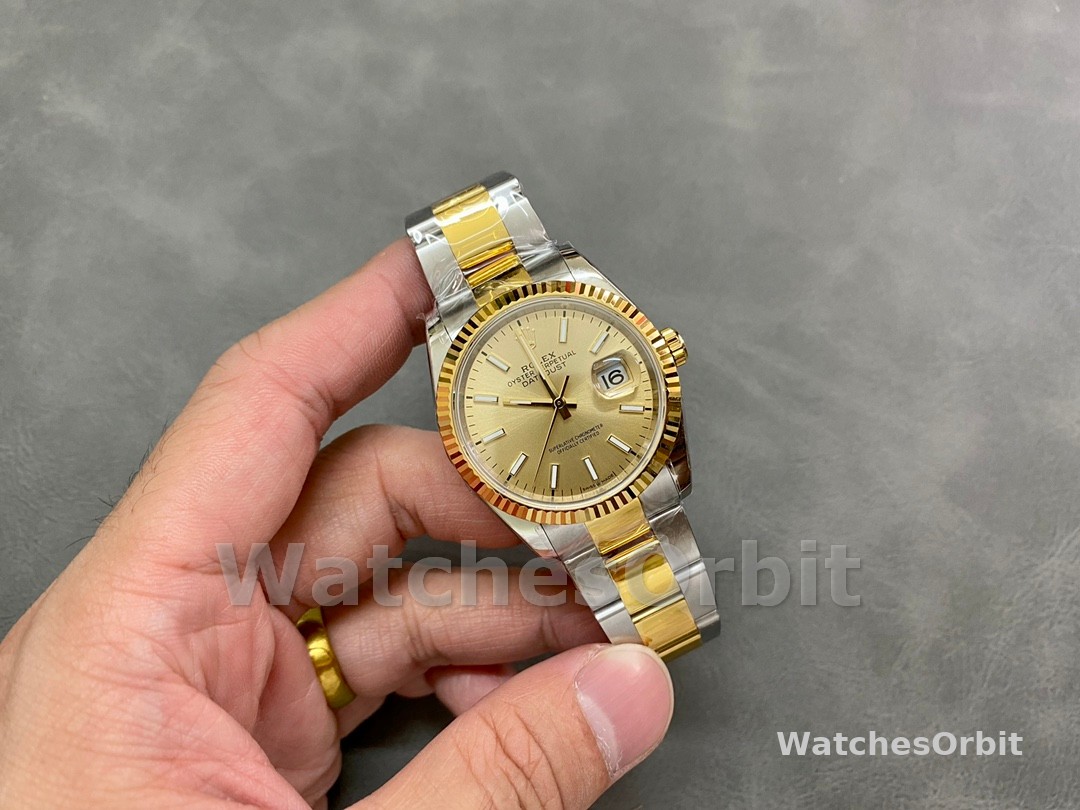 Rolex Datejust 126233 Champagne Index Dial 36MM Unisex Replica Watch