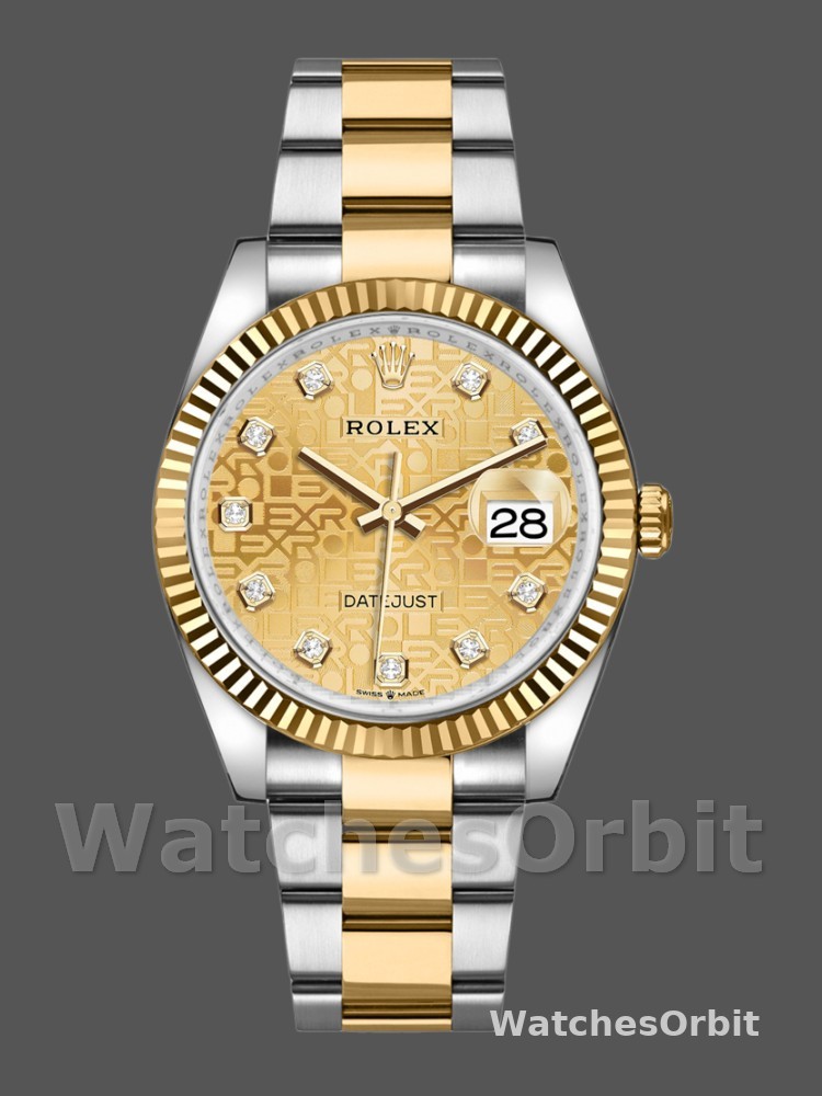 Rolex Datejust 126233 Champagne Jubilee Dial 36MM Unisex Replica Watch