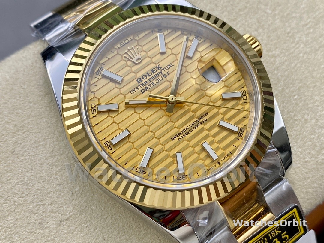 Rolex Datejust 126233 Champagne Motif dial 36MM Unisex Replica Watch