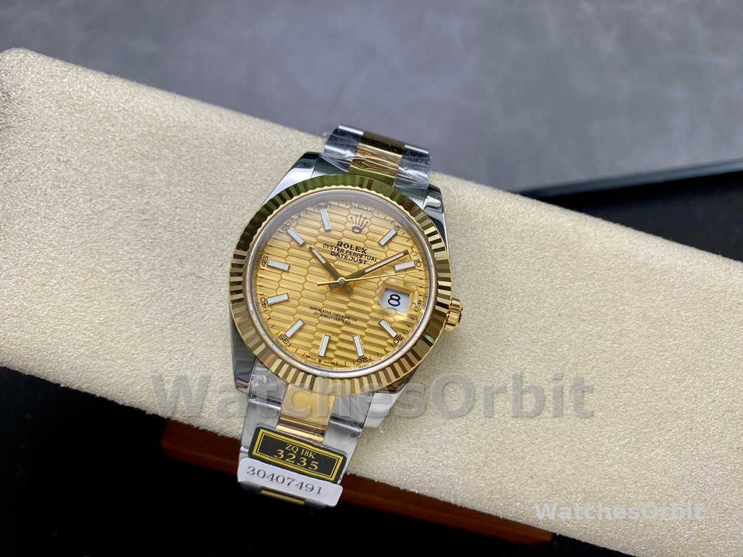 Rolex Datejust 126233 Champagne Motif dial 36MM Unisex Replica Watch