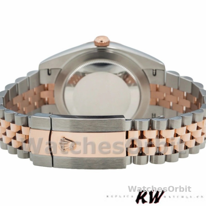 Rolex Datejust 126301 Rose Gold Sundust Diamonds Dial 41MM Mens Replica Watch