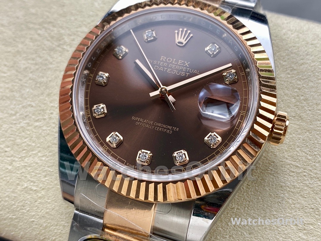 Rolex Datejust 126331 0003 Chocolate Diamond Oyster 41mm Steel