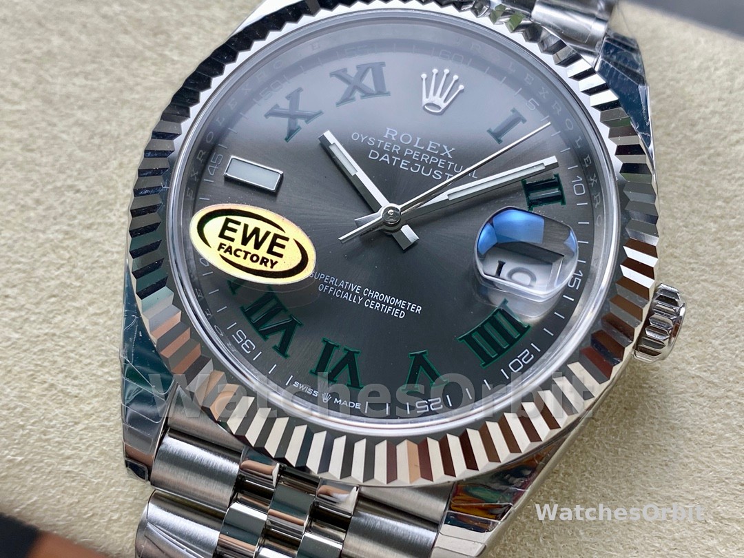 Rolex Datejust 126334 0022 41mm Slate Grey Roman Dial Men's Watch