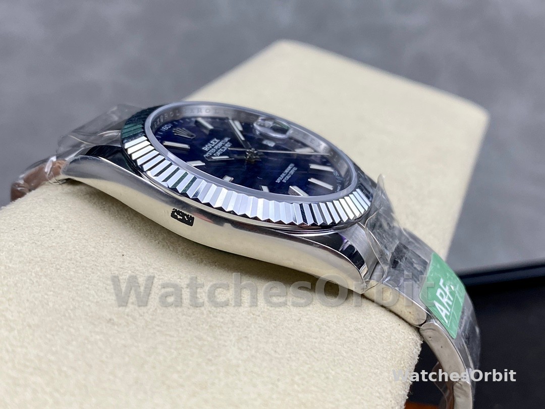 Rolex Datejust 126334 Fluted Bezel Blue Fluted-motif Dial 41MM Mens Replica Watch