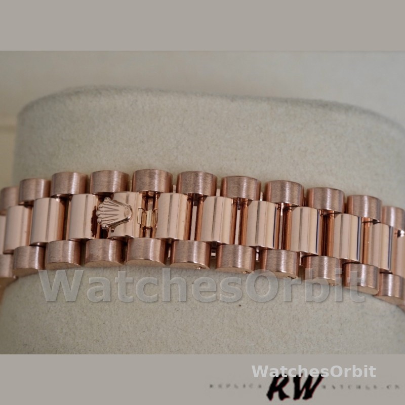 Rolex Datejust 178275 Everose Gold Jubile Silver Dial 31mm Lady Replica Watch