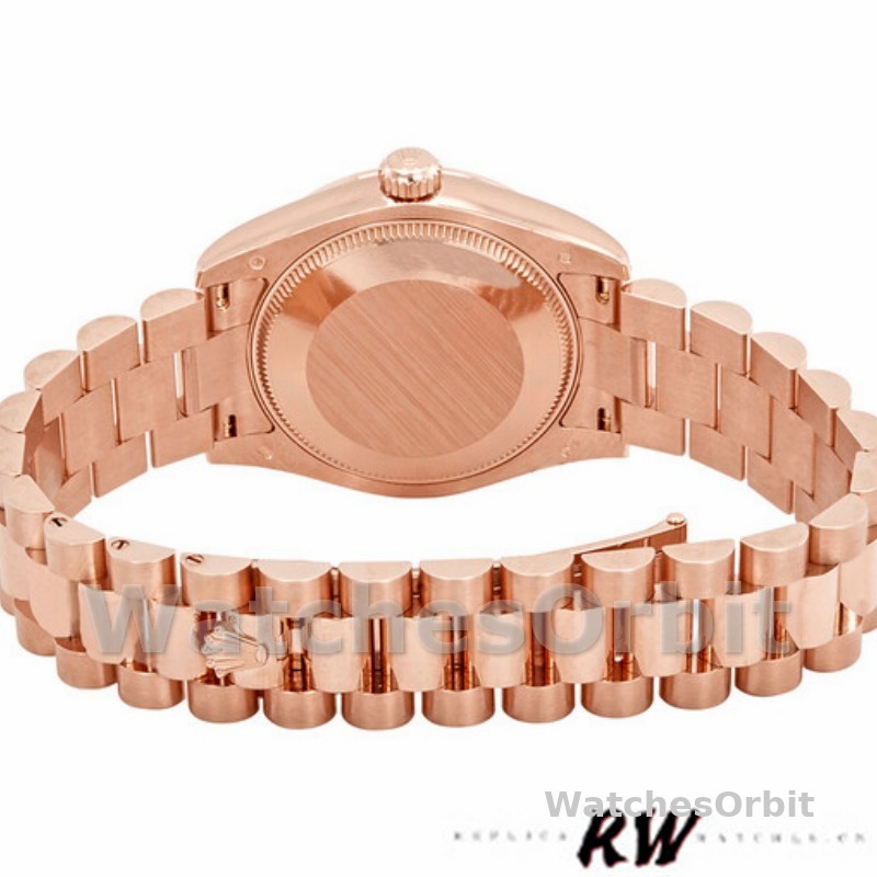 Rolex Datejust 178275 Rose Gold Pink Roman Dial 31mm Lady Replica Watch