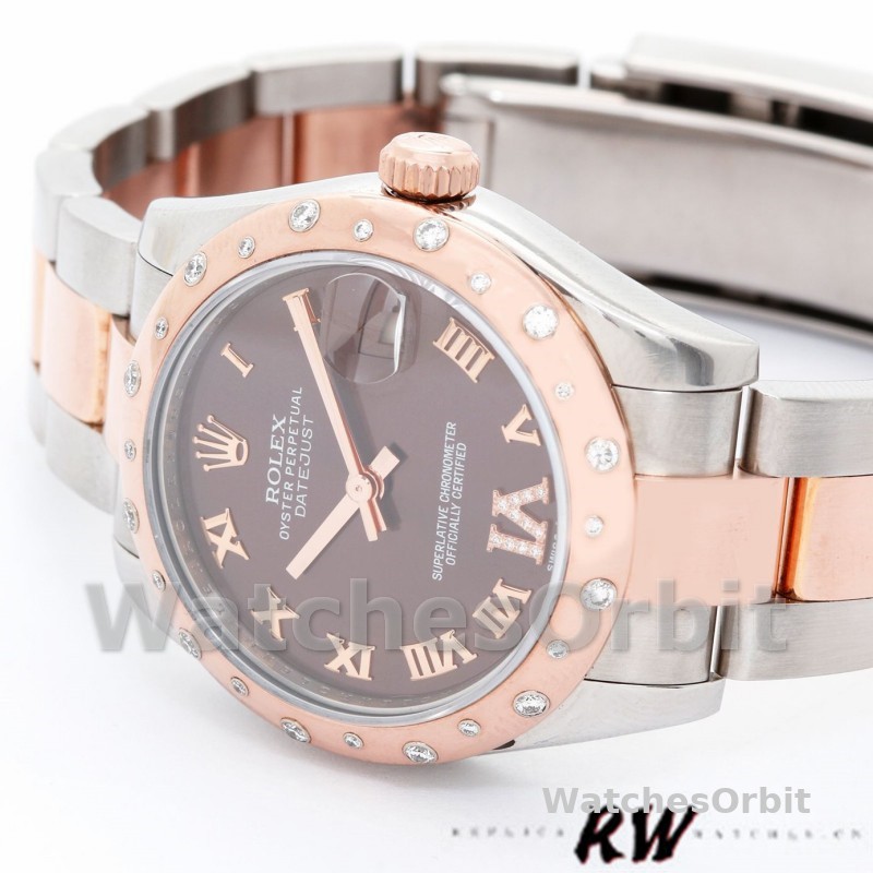Rolex Datejust 178341 Chocolate Brown Roman Numeral Dial 31MM Lady Replica Watch
