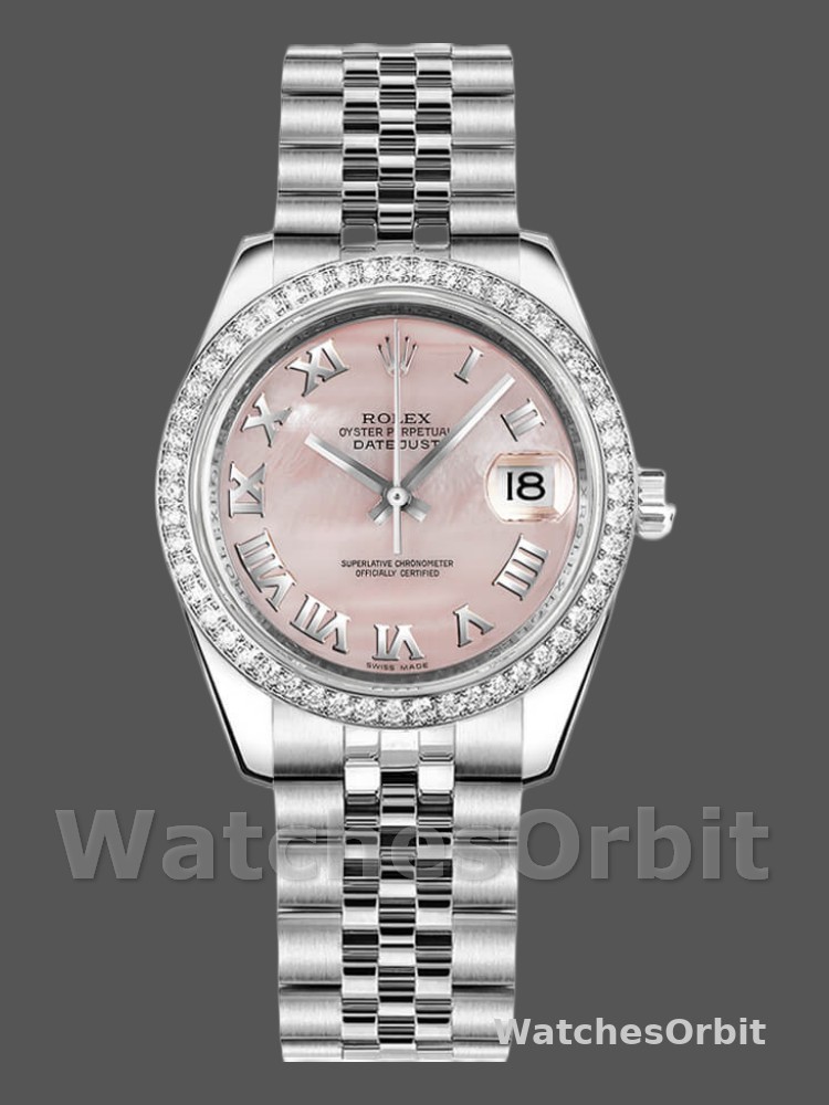 Rolex Datejust 178384 Pink Mother of Pearl Dial 31MM Lady Replica Watch