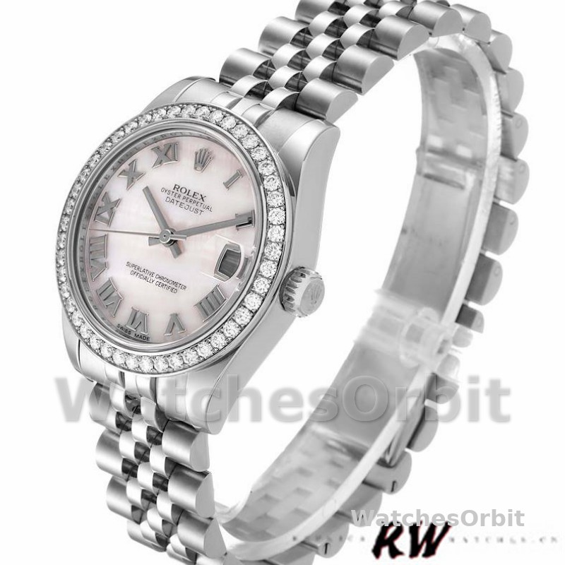 Rolex Datejust 178384 Pink Mother of Pearl Dial 31MM Lady Replica Watch