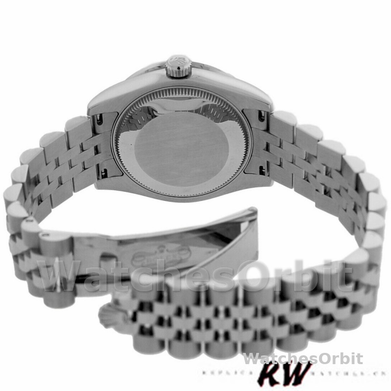 Rolex Datejust 178384 Stainless Steel Black Roman Dial 31MM Lady Replica Watch