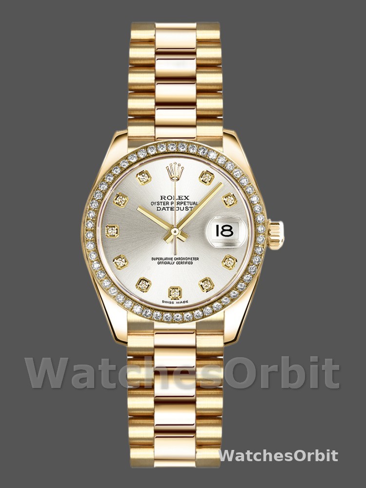Rolex Datejust 179138 Silver Diamond Dial 26MM Lady Replica Watch