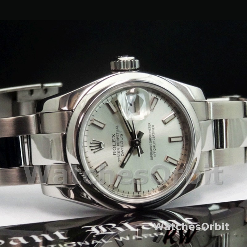 Rolex Datejust 179160 Domed Bezel Silver Index Dial 26MM Lady Replica Watch