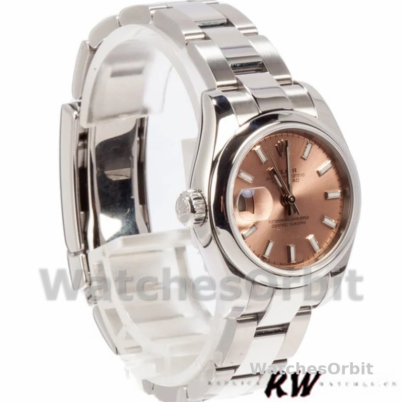 Rolex Datejust 179160 Pink Index Dial Domed Bezel 26MM Lady Replica Watch