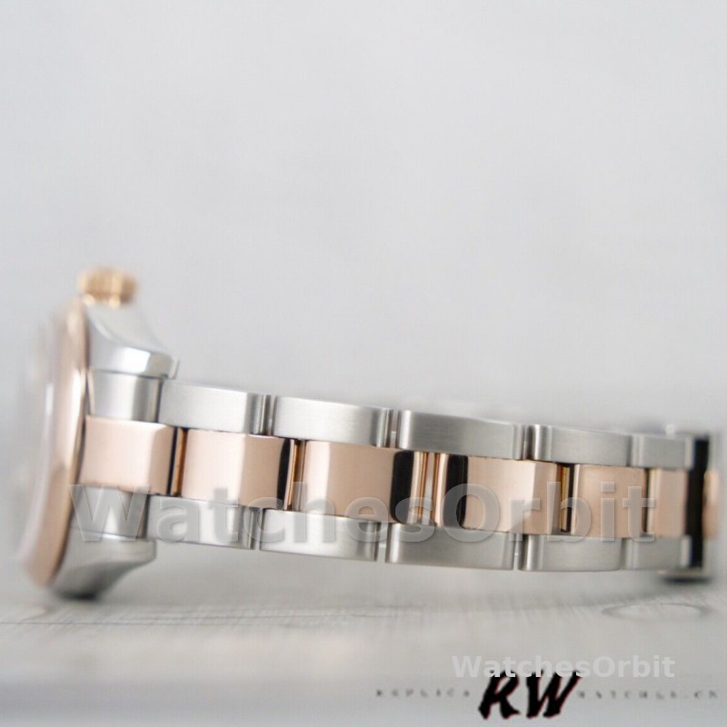Rolex Datejust 179161 Stainless Steel and Everose Gold Silver Index Dial 26MM Lady Replica Watch