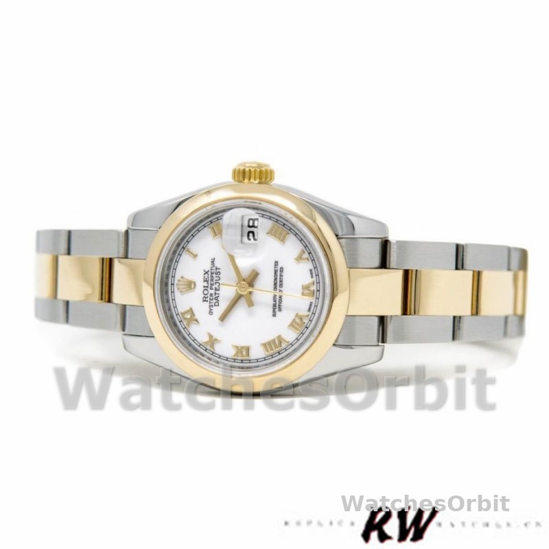 Rolex Datejust 179163 White Roman Numeral Dial 26MM Lady Replica Watch