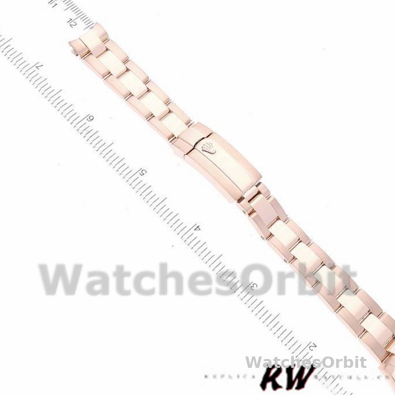 Rolex Datejust 179165 Everose Gold White Index Dial 26MM Lady Replica Watch