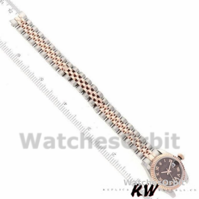 Rolex Datejust 179171 Chocolate Brown Dial Fluted Bezel 26MM Lady Replica Watch