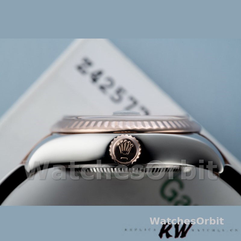 Rolex Datejust 179171 Diamond Black Dial Fluted Bezel 26MM Lady Replica Watch