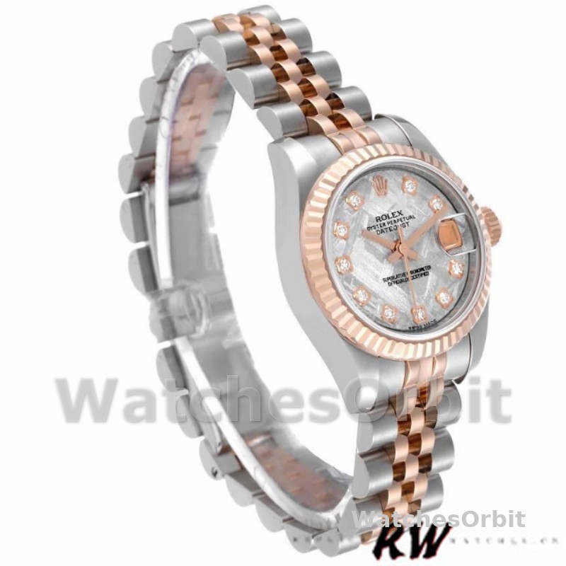 Rolex Datejust 179171 Diamond Meteorite Dial Fluted Bezel 26MM Lady Replica Watch