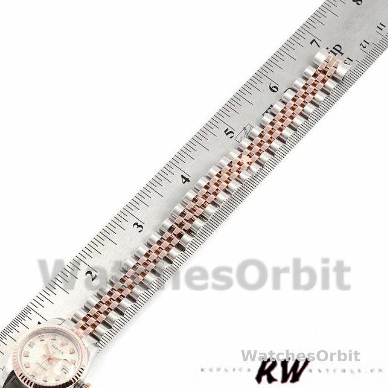 Rolex Datejust 179171 Silver jubilee anniversary Dial Fluted Bezel 26MM Lady Replica Watch