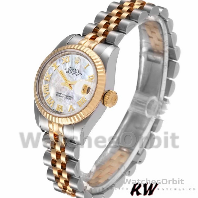 Rolex Datejust 179173 Mother Of Pearl White Dial 26MM Lady Replica Watch