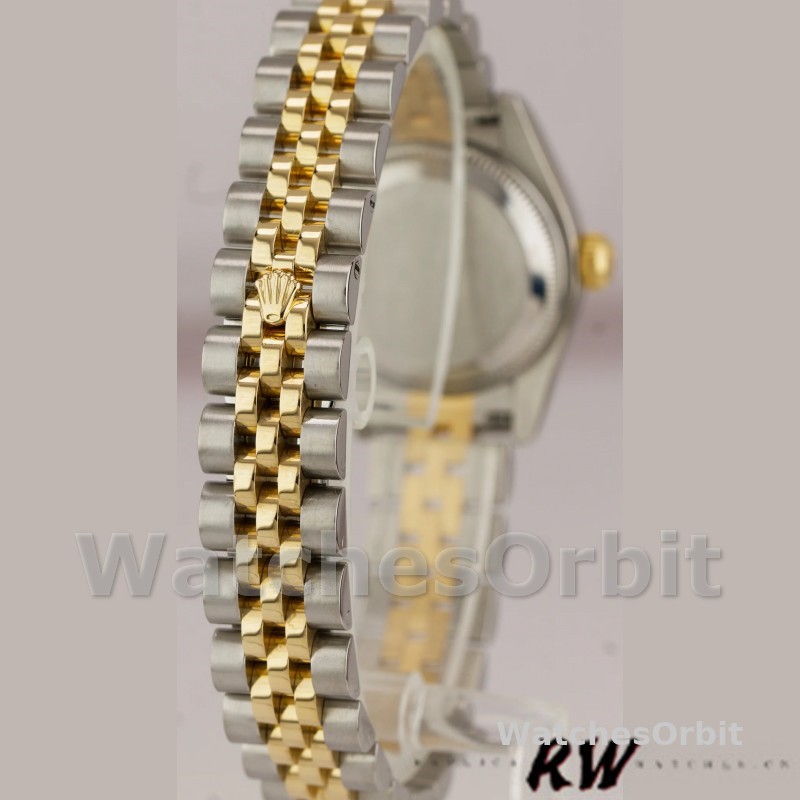 Rolex Datejust 179173 Silver Jubilee Diamond Dial Fluted Bezel 26MM Lady Replica Watch