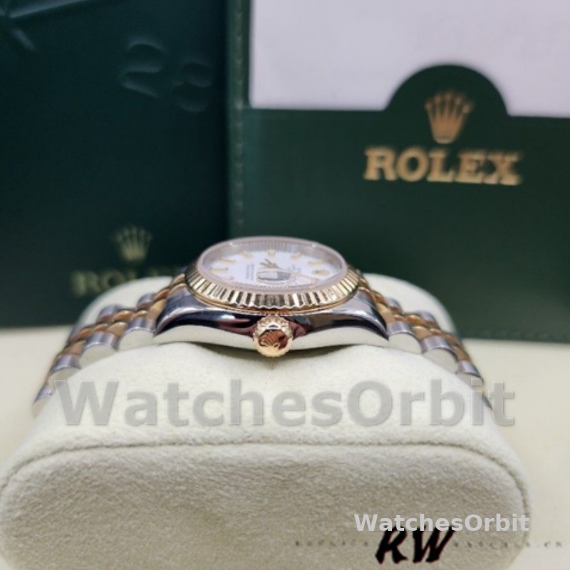 Rolex Datejust 179173 White Index Dial Fluted Bezel 26MM Lady Replica Watch
