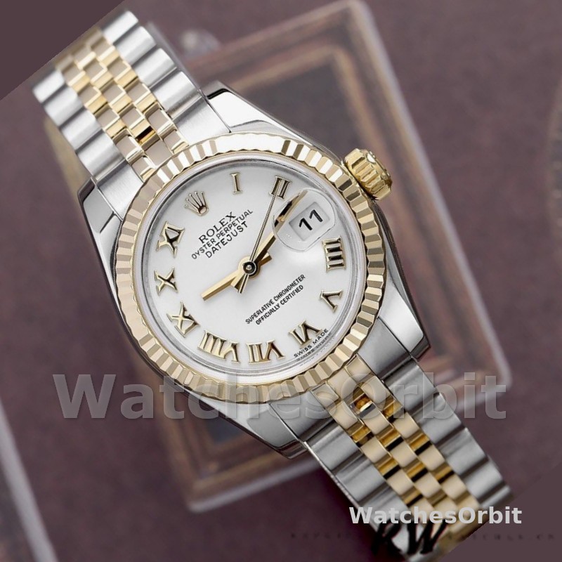 Rolex Datejust 179173 White Roman Numeral Dial 26MM Lady Replica Watch