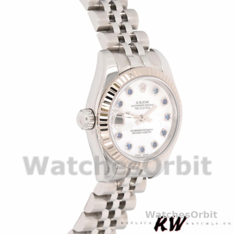 Rolex Datejust 179174 Mother of Pearl White Dial 26MM Lady Replica Watch