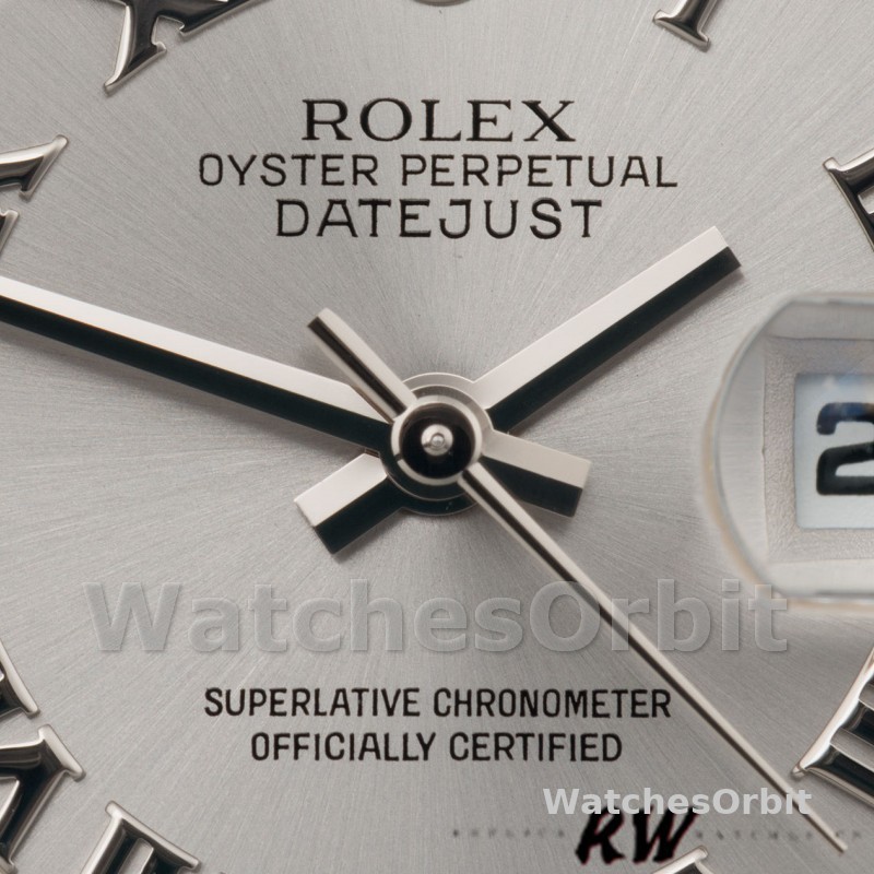 Rolex Datejust 179174 Rhodium Grey Dial Fluted Bezel 26MM Lady Replica Watch
