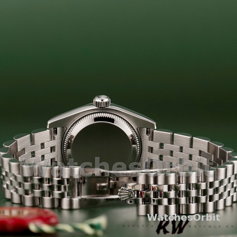 Rolex Datejust 179174 Rhodium Grey Dial Fluted Bezel 26MM Lady Replica Watch