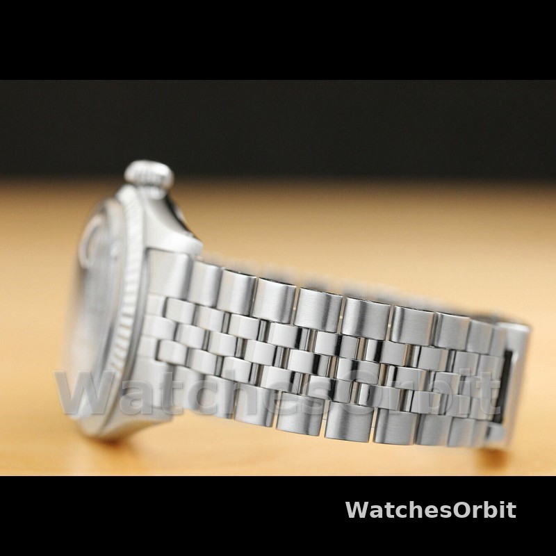 Rolex Datejust 179174 Rhodium Grey Diamond Dial Fluted Bezel 26MM Lady Replica Watch