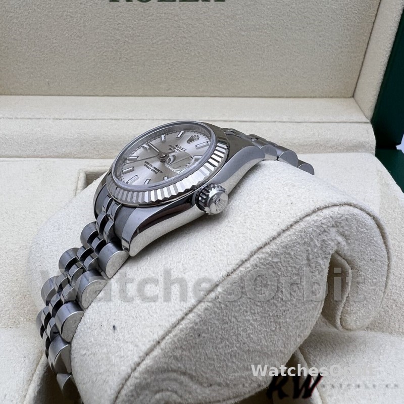 Rolex Datejust 179174 Silver Index Dial Fluted Bezel 26MM Lady Replica Watch