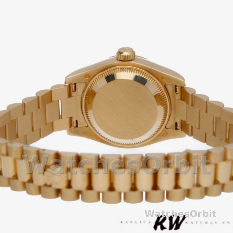 Rolex Datejust 179178 Champagne Index Dial Yellow Gold 26MM Lady Replica Watch